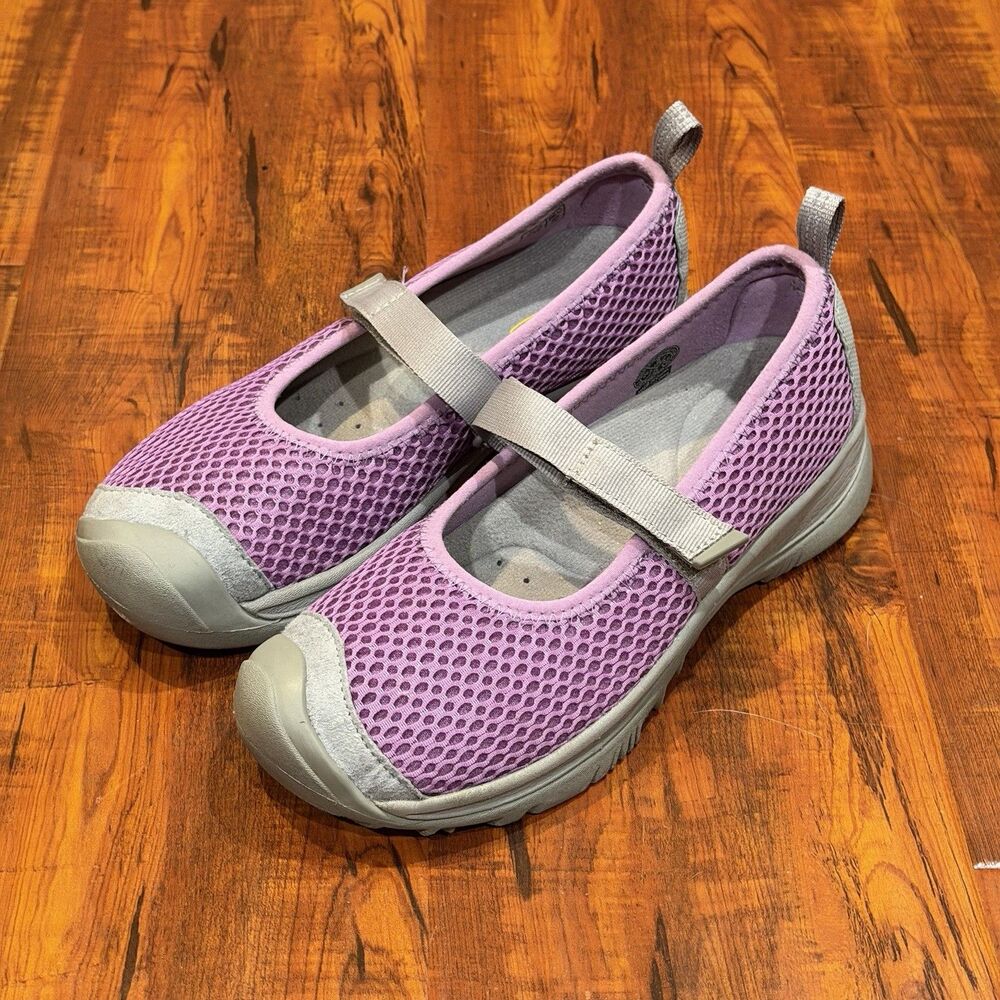 KEEN MJ Mary Jane Shoes Purple Mesh Protective Toe Strap Flats Women’s Size 8